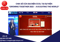 CHIA SẺ CỦA ĐẠI DIỆN CCOL TẠI SỰ KIỆN “GROWING TOGETHER 2023 – AI IS EATING THE WORLD”